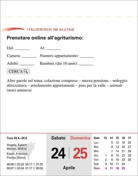 Produktbild: Italienisch Sprachkalender 2027 - Italienisch lernen leicht gemacht - Tagesabrei&szlig;kalender