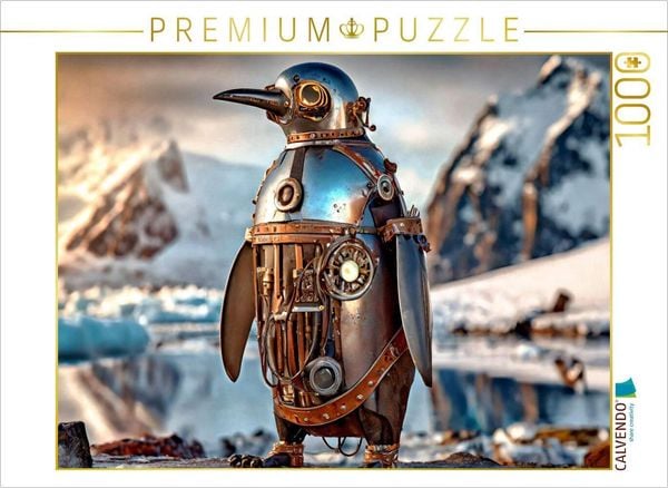 CALVENDO Puzzle Pauli, der Pinguin | 1000 Teile Lege-Größe 64x48cm Foto-Puzzle für glückliche Stunden