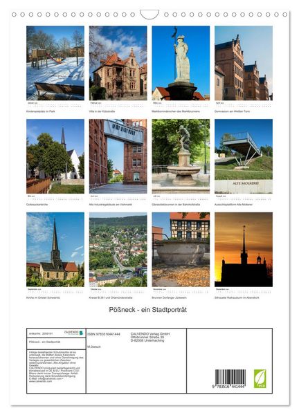 Produktbild: P&ouml;&szlig;neck - ein Stadtportr&auml;t (Wandkalender 2026 DIN A3 hoch), CALVENDO Monatskalender