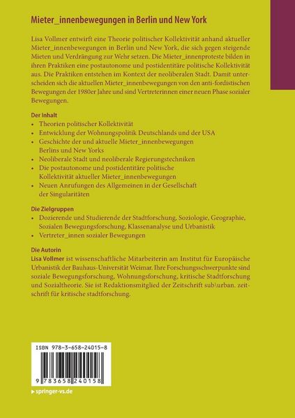 Produktbild: Mieter_innenbewegungen in Berlin und New York