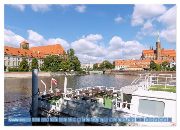 Produktbild: Breslau. Polens architektonisches Juwel an der Oder (Wandkalender 2026 DIN A3 quer), CALVENDO Monatskalender