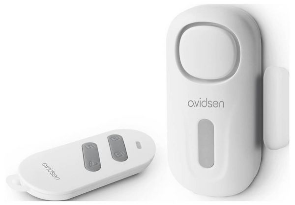 Produktbild: Avidsen T&uuml;r-/Fensteralarm Wei&szlig; Set mit Fernbedienung 120 dB 100022