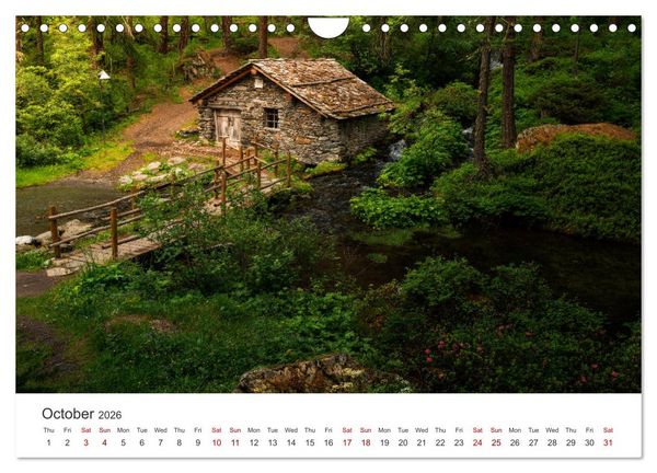 Produktbild: Aosta Valley and its nature (Wall Calendar 2026 DIN A4 landscape), CALVENDO 12 Month Wall Calendar
