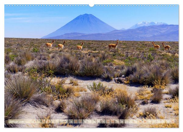 Produktbild: Bekanntes und Unbekanntes Peru (Wandkalender 2026 DIN A2 quer), CALVENDO Monatskalender