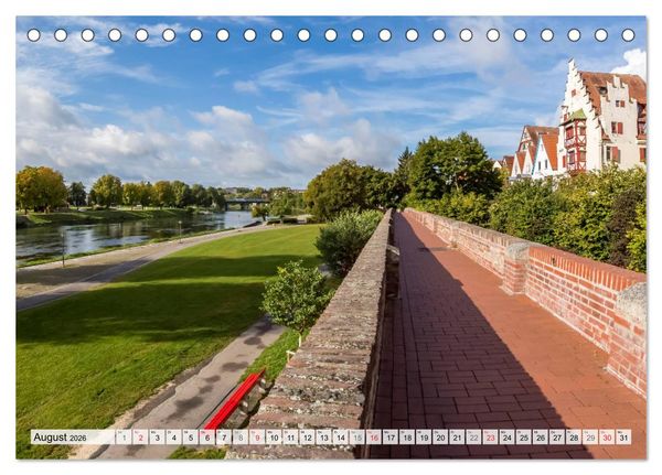 Produktbild: ULM Idyllisches Stadtherz (Tischkalender 2026 DIN A5 quer), CALVENDO Monatskalender