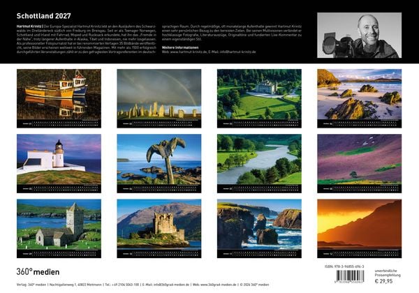 Produktbild: Schottland Premiumkalender 2027