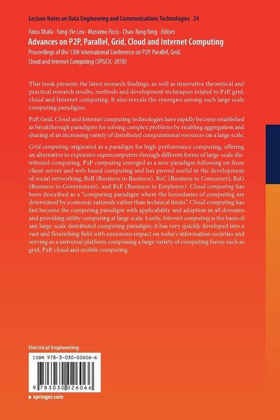 Produktbild: Advances on P2P, Parallel, Grid, Cloud and Internet Computing
