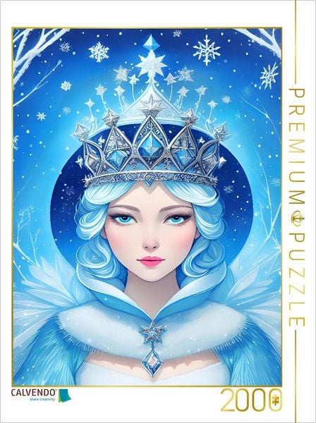 CALVENDO Puzzle Die Schneekönigin | 2000 Teile Lege-Größe 90x67cm Foto-Puzzle für glückliche Stunden