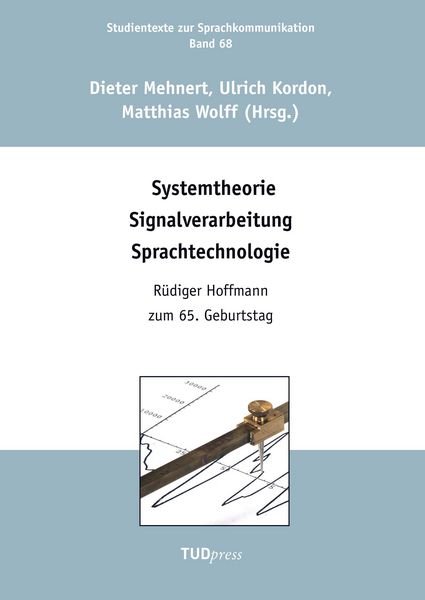 Produktbild: Systemtheorie Signalverarbeitung Sprachtechnologie