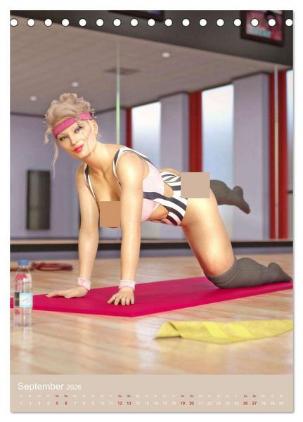 Produktbild: Pin Up Sport (Tischkalender 2026 DIN A5 hoch), CALVENDO Monatskalender