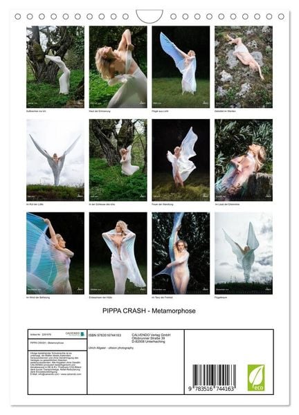 Produktbild: PIPPA CRASH - Metamorphose (Wandkalender 2026 DIN A4 hoch), CALVENDO Monatskalender