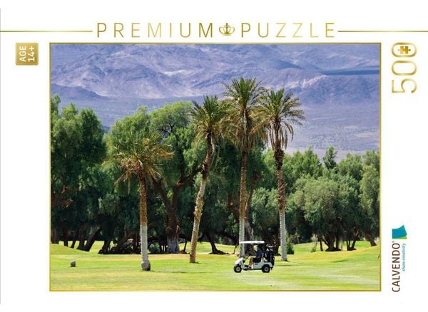 CALVENDO Puzzle Golfen im Death Valley | 500 Teile Lege-Größe 48 × 36 cm Foto-Puzzle für Erwachsene