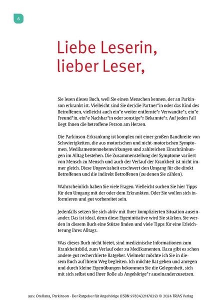 Produktbild: Parkinson. Der Ratgeber f&uuml;r Angeh&ouml;rige