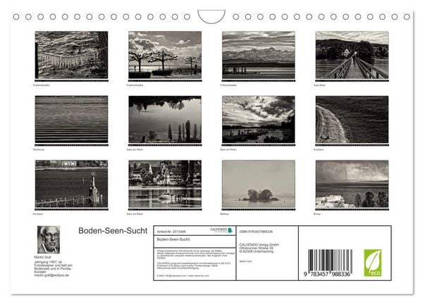 Produktbild: Boden-Seen-Sucht (Wandkalender 2026 DIN A4 quer), CALVENDO Monatskalender