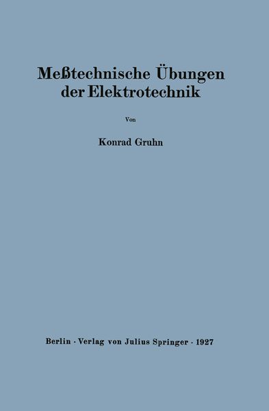 Produktbild: Me&szlig;technische &Uuml;bungen der Elektrotechnik