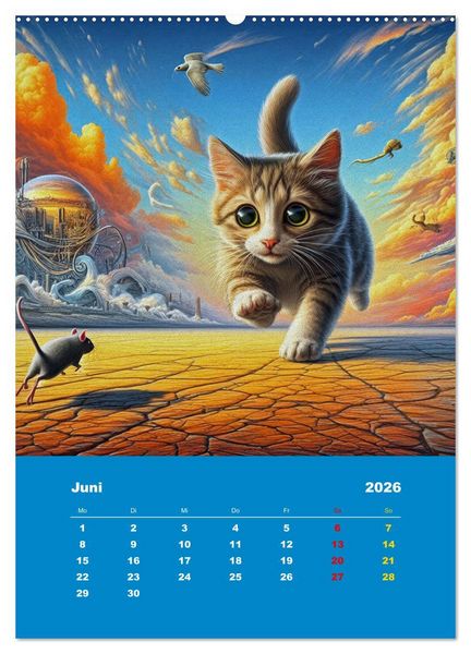 Produktbild: Abenteuer mit Micki und Bullig! (Wandkalender 2026 DIN A2 hoch), CALVENDO Monatskalender