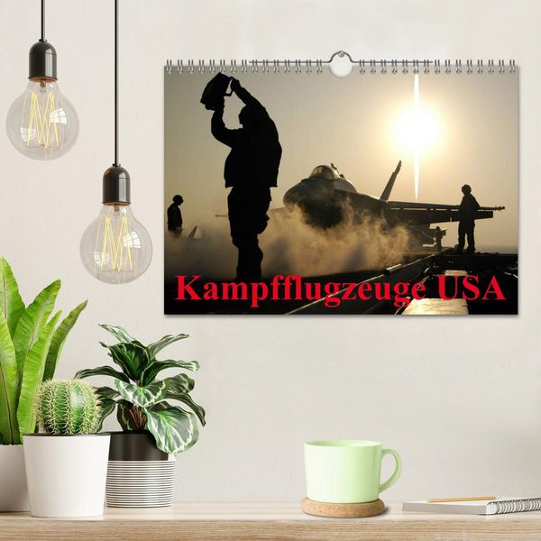 Produktbild: Kampfflugzeuge USA (Wandkalender 2026 DIN A4 quer), CALVENDO Monatskalender
