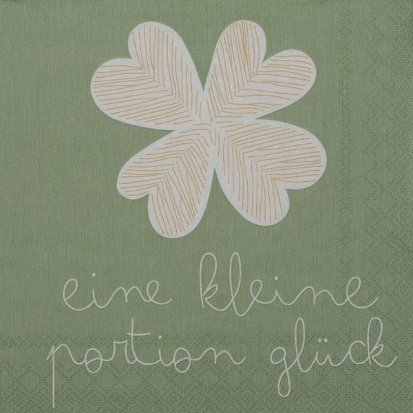 Produktbild: R&auml;der DINING Cocktailserviette "Eine kleine Portion Gl&uuml;ck"