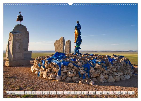 Produktbild: Mongolei Endlose Weite (hochwertiger Premium Wandkalender 2026 DIN A2 quer), Kunstdruck in Hochglanz
