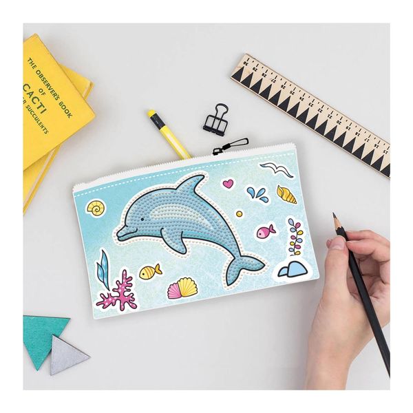 Totum Diamond Painting Journal – Delfin-Motiv Mit über 1500 Strasssteinen, Bastelset & Notizbuch