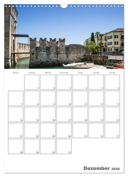 Produktbild: GARDASEE Terminplaner (Wandkalender 2026 DIN A3 hoch), CALVENDO Monatskalender