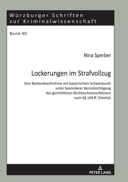 Produktbild: Lockerungen im Strafvollzug