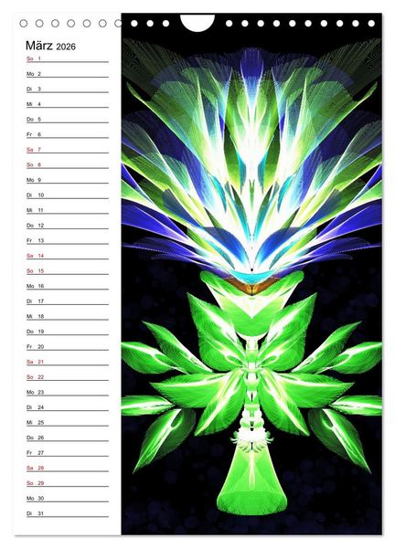 Produktbild: Textile Gewebekunst (Wandkalender 2026 DIN A4 hoch), CALVENDO Monatskalender