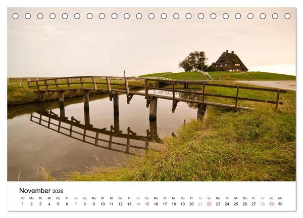 Produktbild: Hallig Hooge - zwischen Himmel und Erde (Tischkalender 2026 DIN A5 quer), CALVENDO Monatskalender