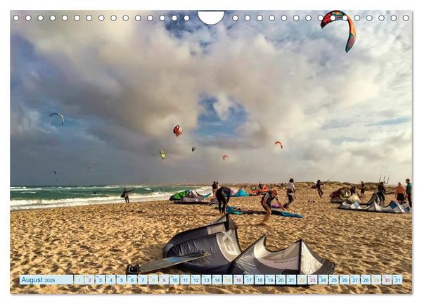 Produktbild: Kitesurfen - Wasser, Wind und coole Typen (Wandkalender 2026 DIN A4 quer), CALVENDO Monatskalender