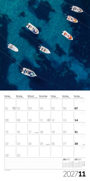 Produktbild: Die Farbe Blau Kalender 2027 - 30x30 - Art12