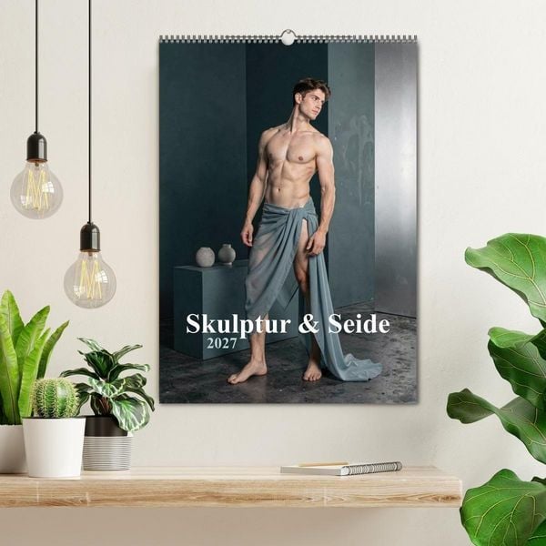 Produktbild: Skulptur & Seide (Wandkalender 2027 DIN A2 hoch), CALVENDO Monatskalender