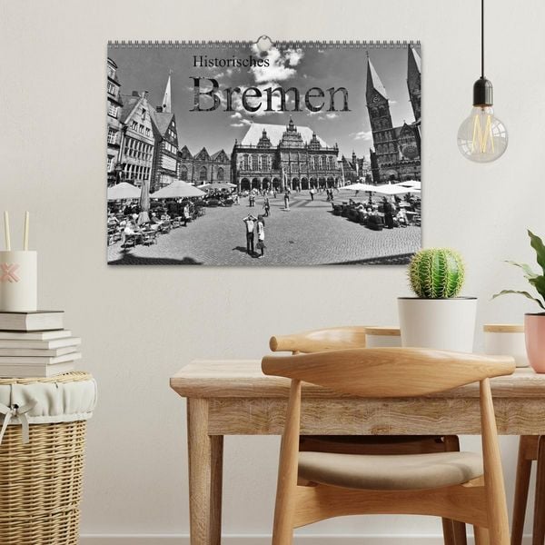 Produktbild: Historisches Bremen (Wandkalender 2026 DIN A3 quer), CALVENDO Monatskalender