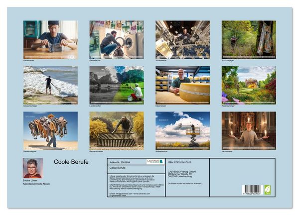 Produktbild: Coole Berufe (Wandkalender 2026 DIN A2 quer), CALVENDO Monatskalender