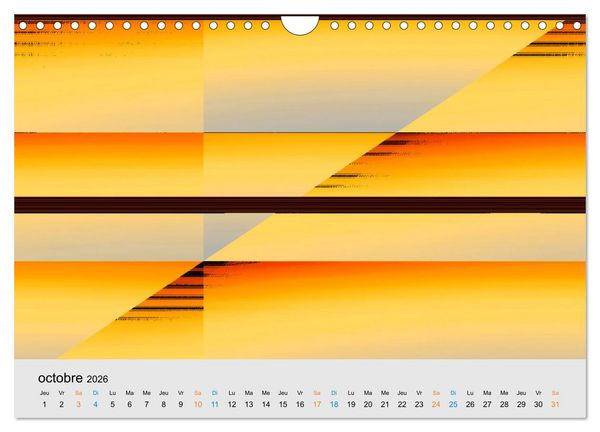 Produktbild: Couleurs et abstraction (Calendrier mural 2026 DIN A4 vertical), CALVENDO calendrier mensuel