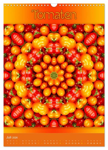 Produktbild: Kulinarische Mandalas (Wandkalender 2026 DIN A3 hoch), CALVENDO Monatskalender