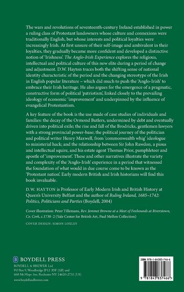 Produktbild: Anglo-Irish Experience, 1680-1730