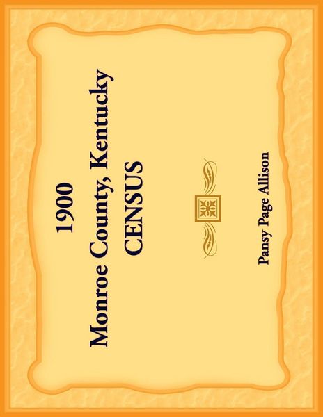 Produktbild: 1900 Monroe County, Kentucky Census