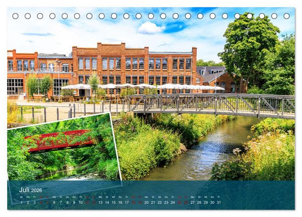 Produktbild: Die D&uuml;ssel von den Quellen bis zu den M&uuml;ndungen (Tischkalender 2026 DIN A5 quer), CALVENDO Monatskalender