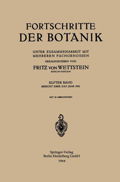 Produktbild: Fortschritte der Botanik