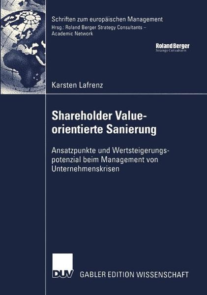 Produktbild: Shareholder Value-orientierte Sanierung