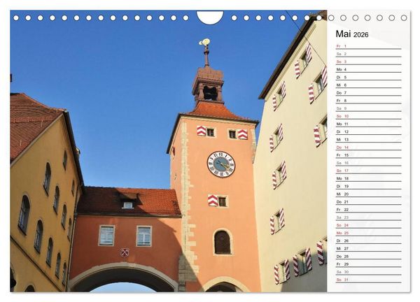 Produktbild: Die Farben von REGENSBURG (Wandkalender 2026 DIN A4 quer), CALVENDO Monatskalender