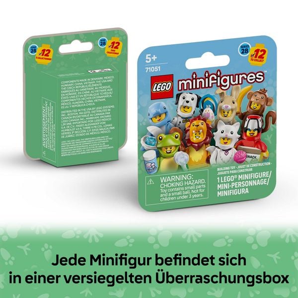 Produktbild: LEGO 71051 Minifiguren Tiere Serie 28, Spielzeug f&uuml;r Kinder ab 6 Jahre