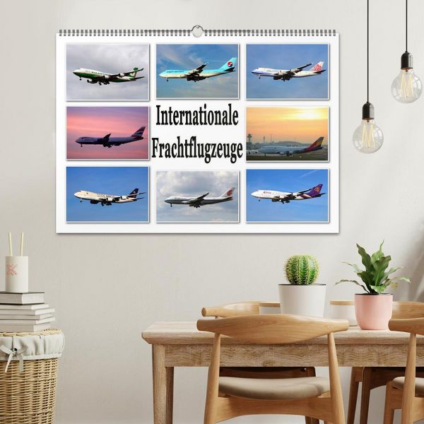 Produktbild: Internationale Frachtflugzeuge (Wandkalender 2026 DIN A2 quer), CALVENDO Monatskalender