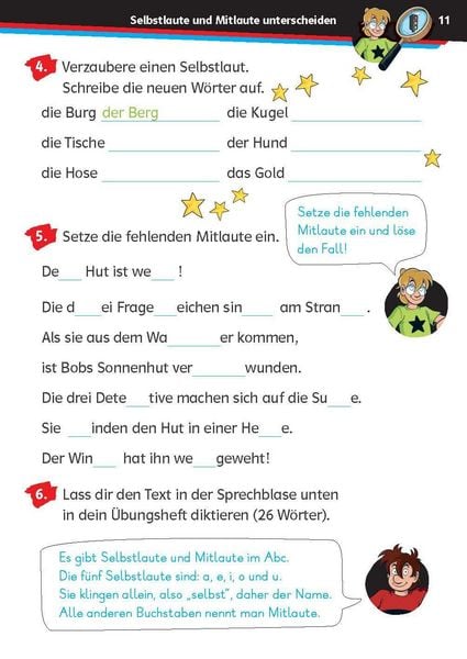 Produktbild: Die drei ??? Kids: Mein &Uuml;bungsheft Deutsch 2. Klasse &ndash; Richtig schreiben
