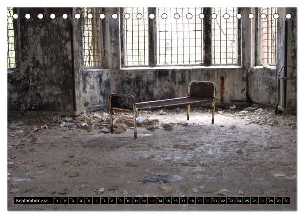 Produktbild: Beelitz Heilst&auml;tten-Faszination des Verfalls (Tischkalender 2026 DIN A5 quer), CALVENDO Monatskalender