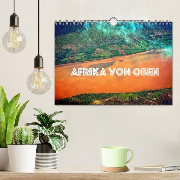 Produktbild: Afrika von oben (Wandkalender 2026 DIN A4 quer), CALVENDO Monatskalender