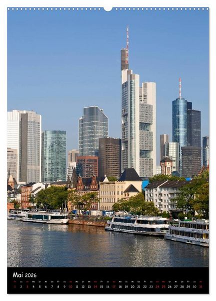 Produktbild: Frankfurt Highlights (hochwertiger Premium Wandkalender 2026 DIN A2 hoch), Kunstdruck in Hochglanz