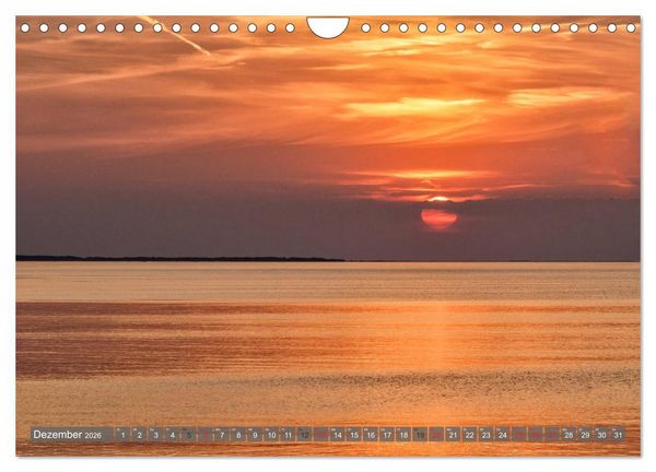 Produktbild: Fischland Dar&szlig; Zingst - wie gemalt (Wandkalender 2026 DIN A4 quer), CALVENDO Monatskalender