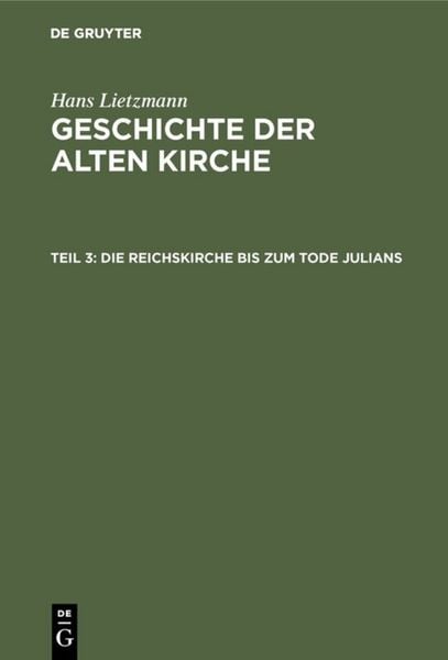 Produktbild: Die Reichskirche bis zum Tode Julians
