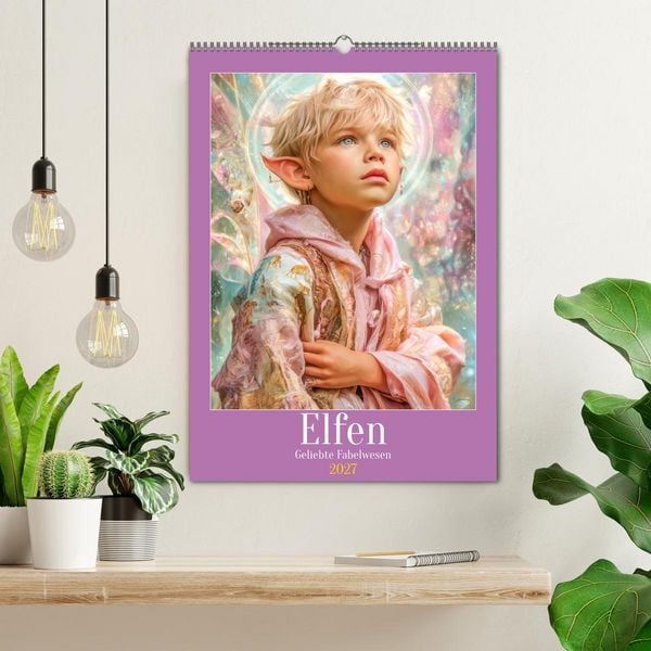 Produktbild: Elfen - Geliebte Fabelwesen (Wandkalender 2027 DIN A2 hoch), CALVENDO Monatskalender